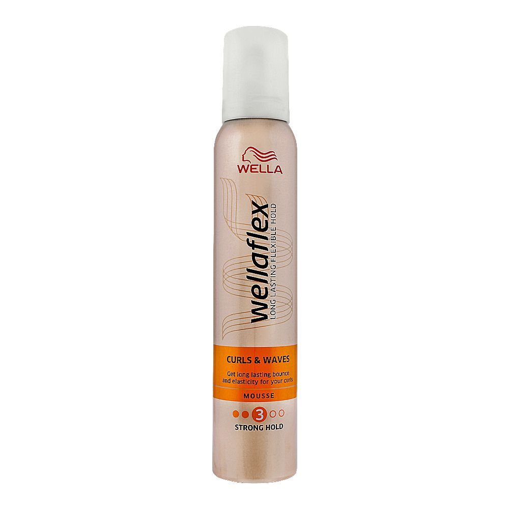 Wella Wellaflex Curls & Waves Strong Hold Volume 3 Hair Mousse 200ml