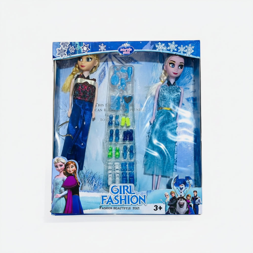 Doll Set with Baby Doll and Dresses and Accessories