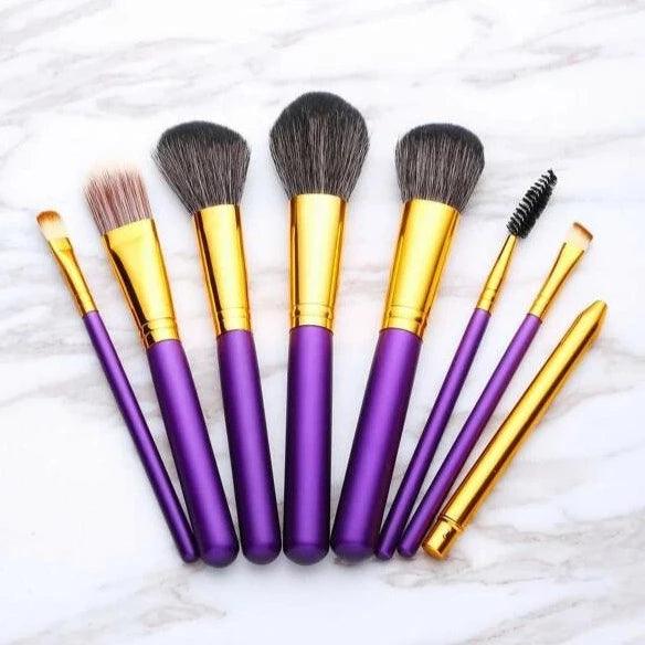 8 Makeup Brushes Set