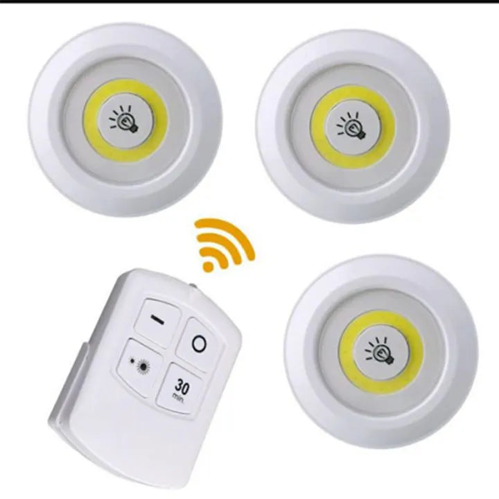 LED under-cabinet lights with a remote control - Pack of 3