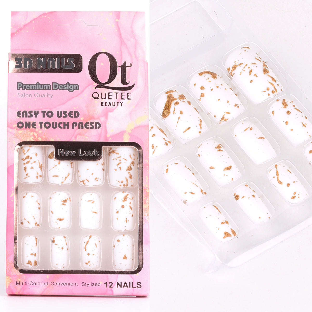 Quetee Beauty 3D Nails Premium Design Fifteen