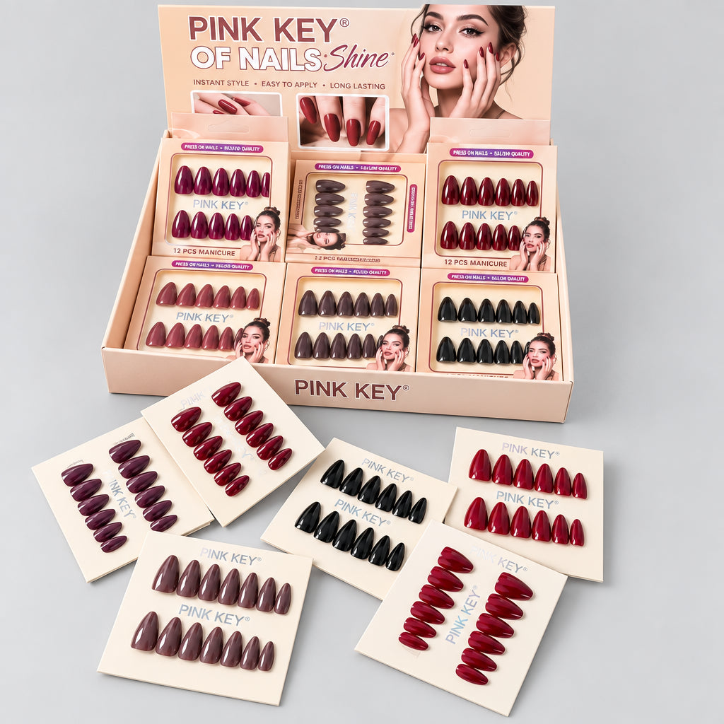 PINK KEY Fast Fashion Press On Nails