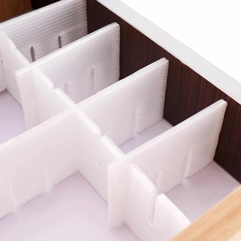 Drawer Divider -  Adjustable Drawer Organizer - 4 Strips