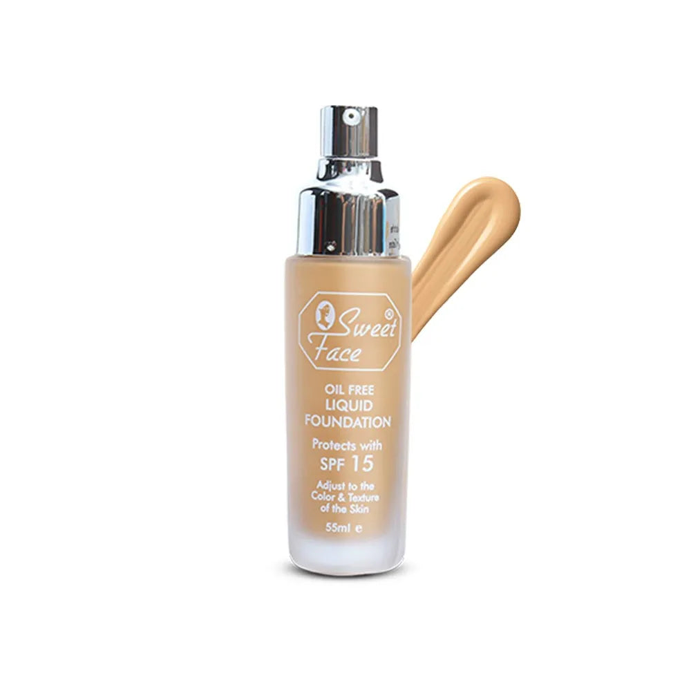 Sweet Face Oil Free Liquid Foundation SPF 15 - 55ml