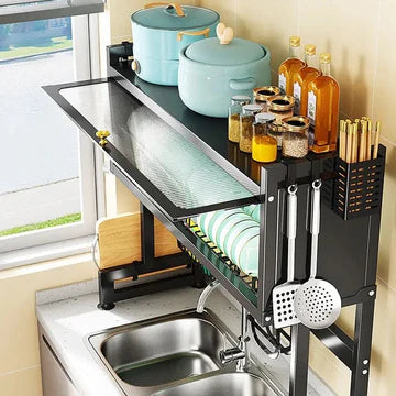 Multifunctional Flip Kitchen Dish Rack