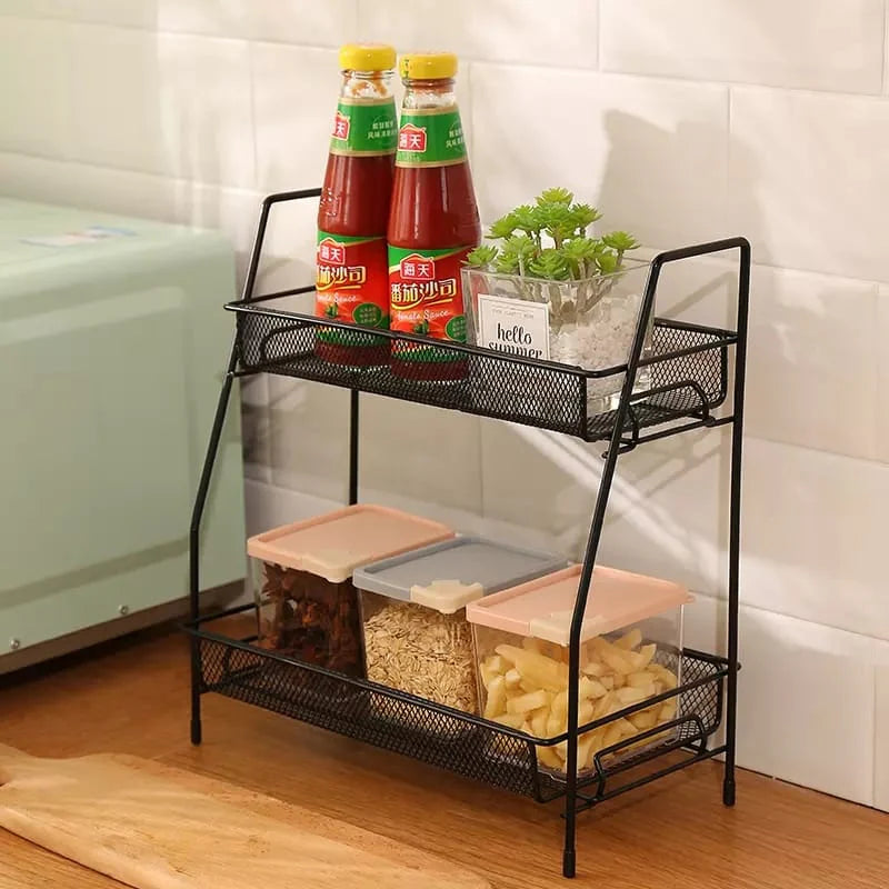 2 Layer Multi-Purpose Mini Portable Iron Organizer