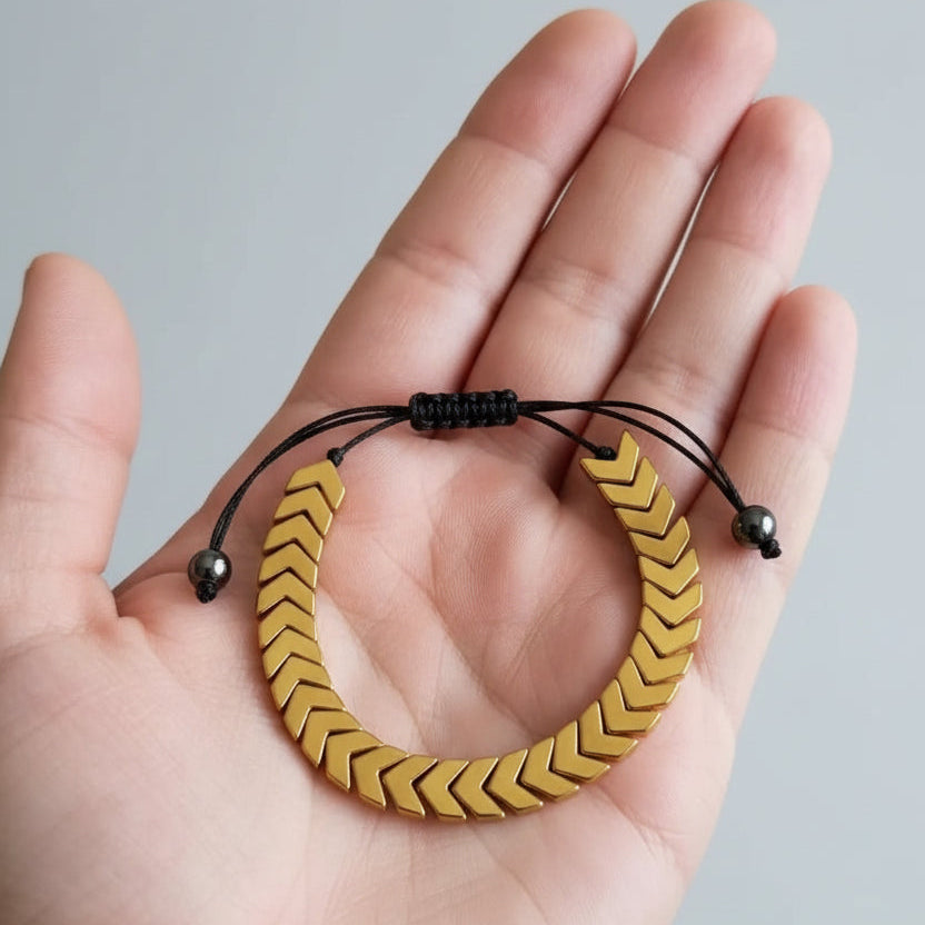 Adjustable Chevron Arrowhead Macrame Bracelet-Each