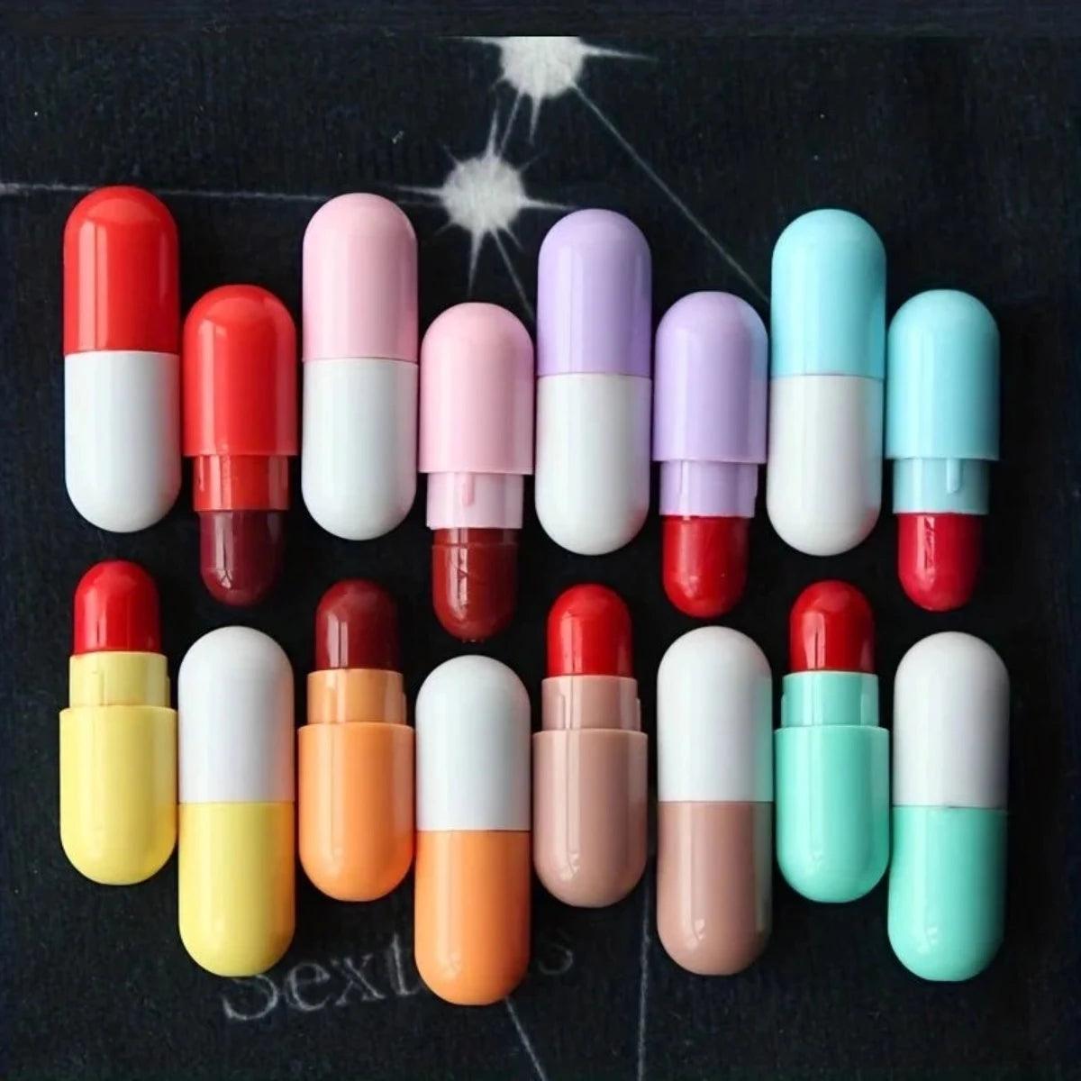 Beauty Gelanzi Mini Capsule Lipstick – 16 Pcs, 8 Colors