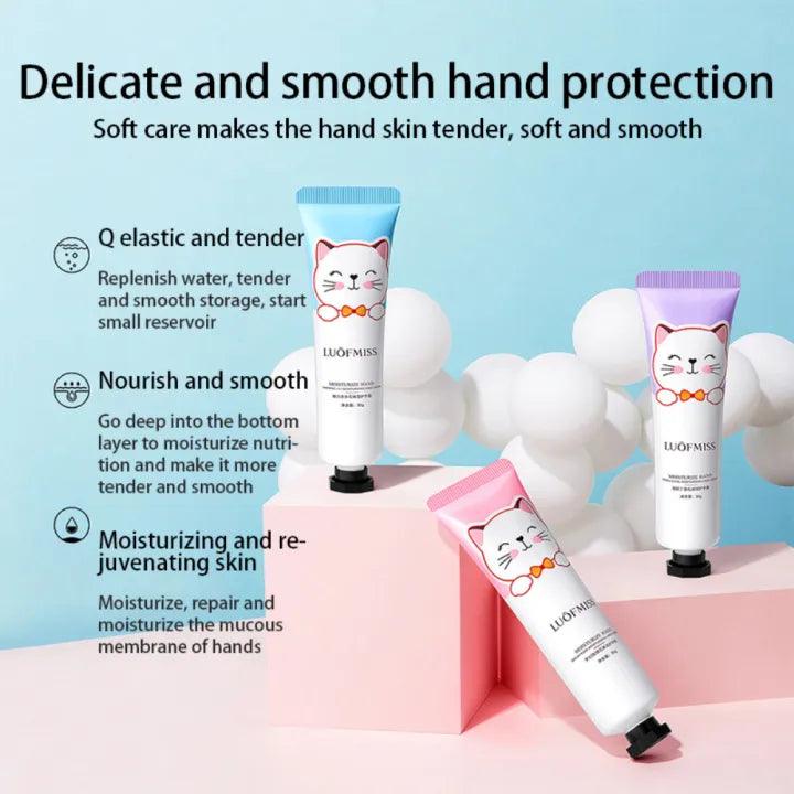 Loufmiss 5Pcs Cute Cat Hand Cream Set