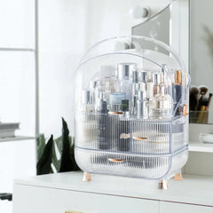 Makeup Organizer for Vanity, 3-layer Cosmetic Storage Box