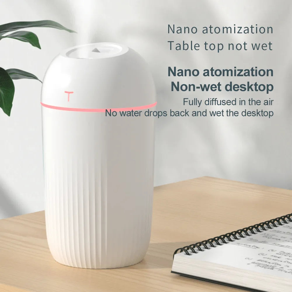 USB Mini Humidifier With 420ML Capacity Intelligent Anti-drying