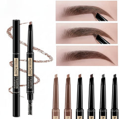Miss Rose Double Head Long Lasting Waterproof Eye Brow Pencil & Brush - 2 - in - 1
