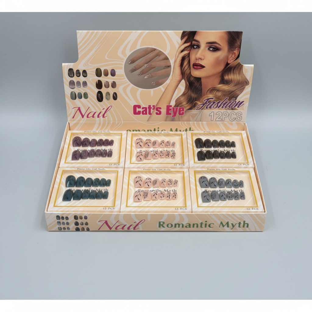 Romantic Myth Press On Cat's Eye Fashion Nails