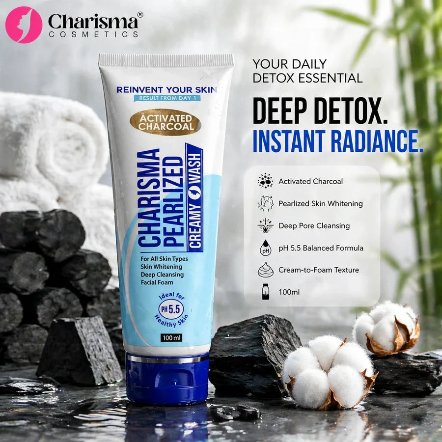 Charisma Cosmetics  Pearlized Creamy Face Wash - 100ML