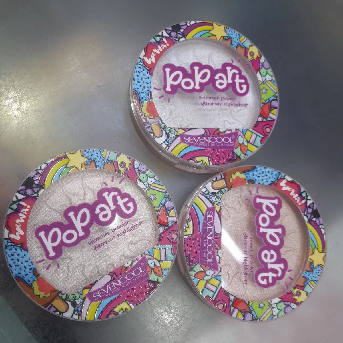 Seven Cool Pop Art Shimmer Powder Glamrous Highlighter