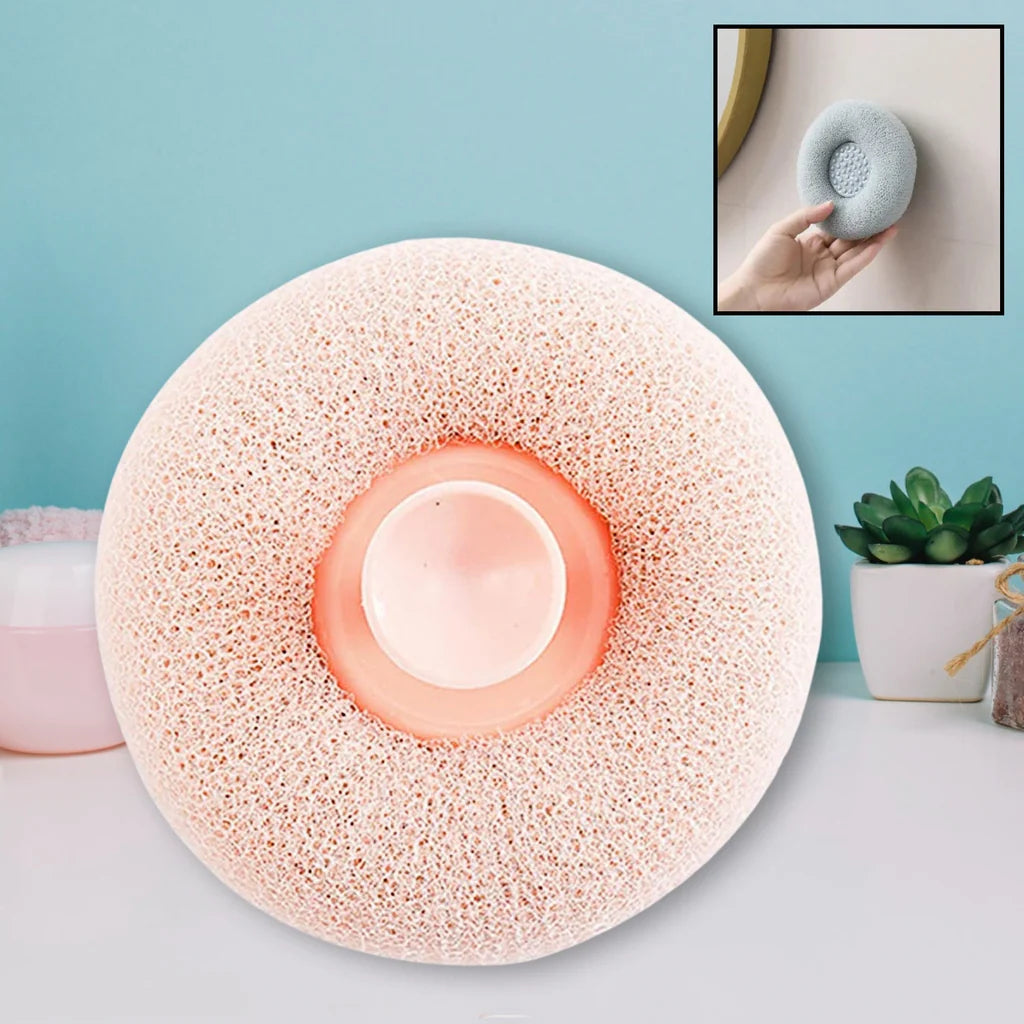 1PC Suction Bath Ball, Sunflower Exfoliating Body Scrubber