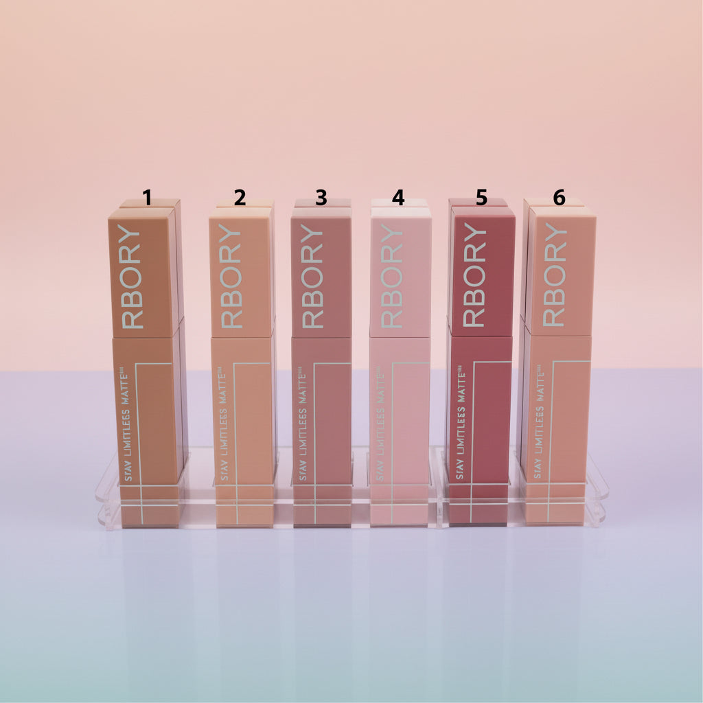 Rbory Stay Limitless Nude Matte Waterproof Lip Gloss