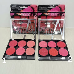 Seven Cool Better Cheek Blusher Palette - 6 Colors