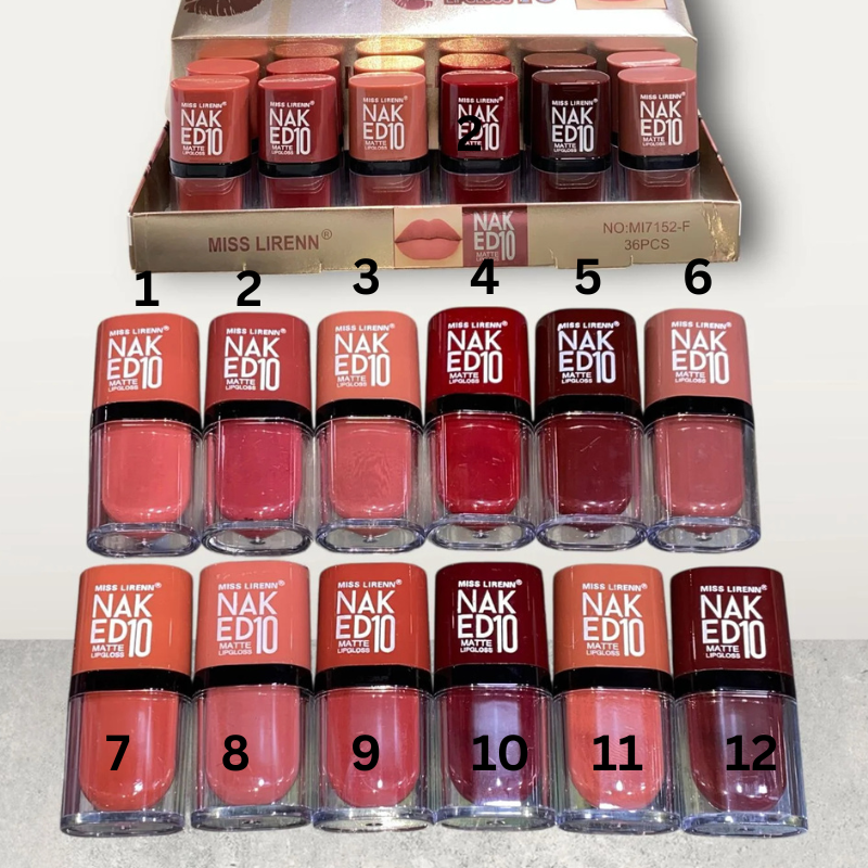 Miss Lirenn Naked10 Matte Lip Gloss