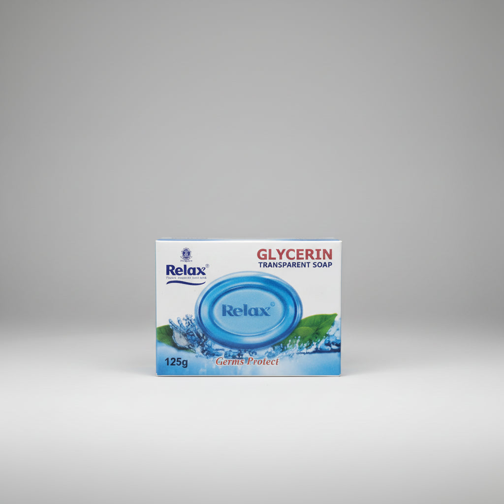 Relax Glycerin Transparent Soap Germs Protect - 125g