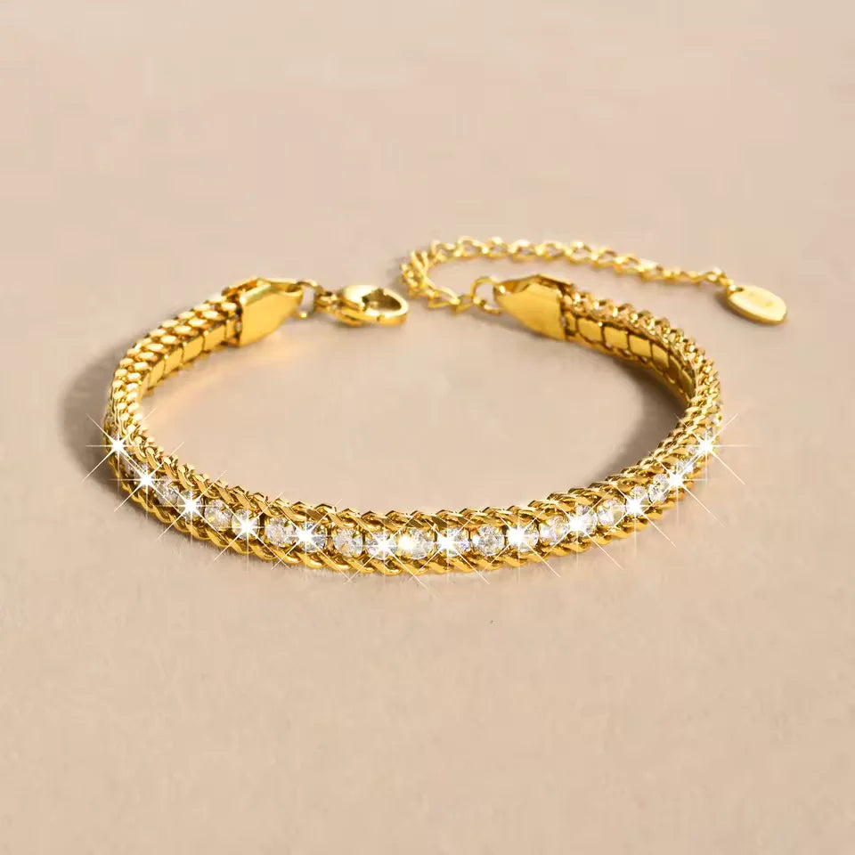 Stainless Steel Stone Bracelets for Women - Each