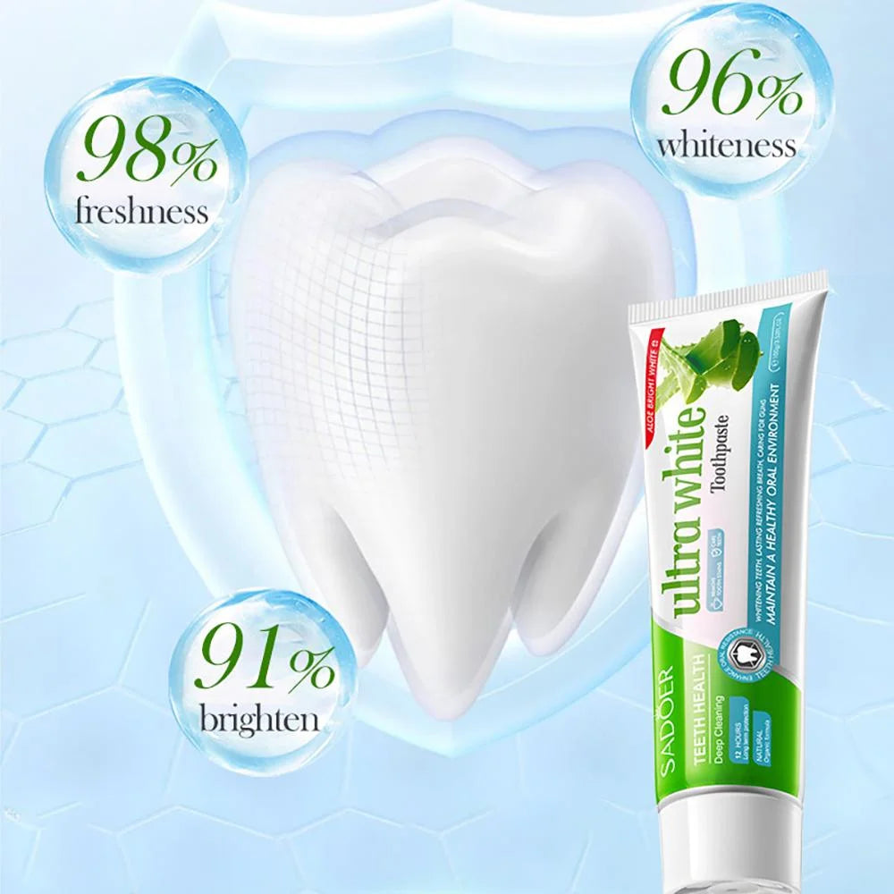 Sadoer Ultra White & Bright Aloevera Toothpaste - 100g