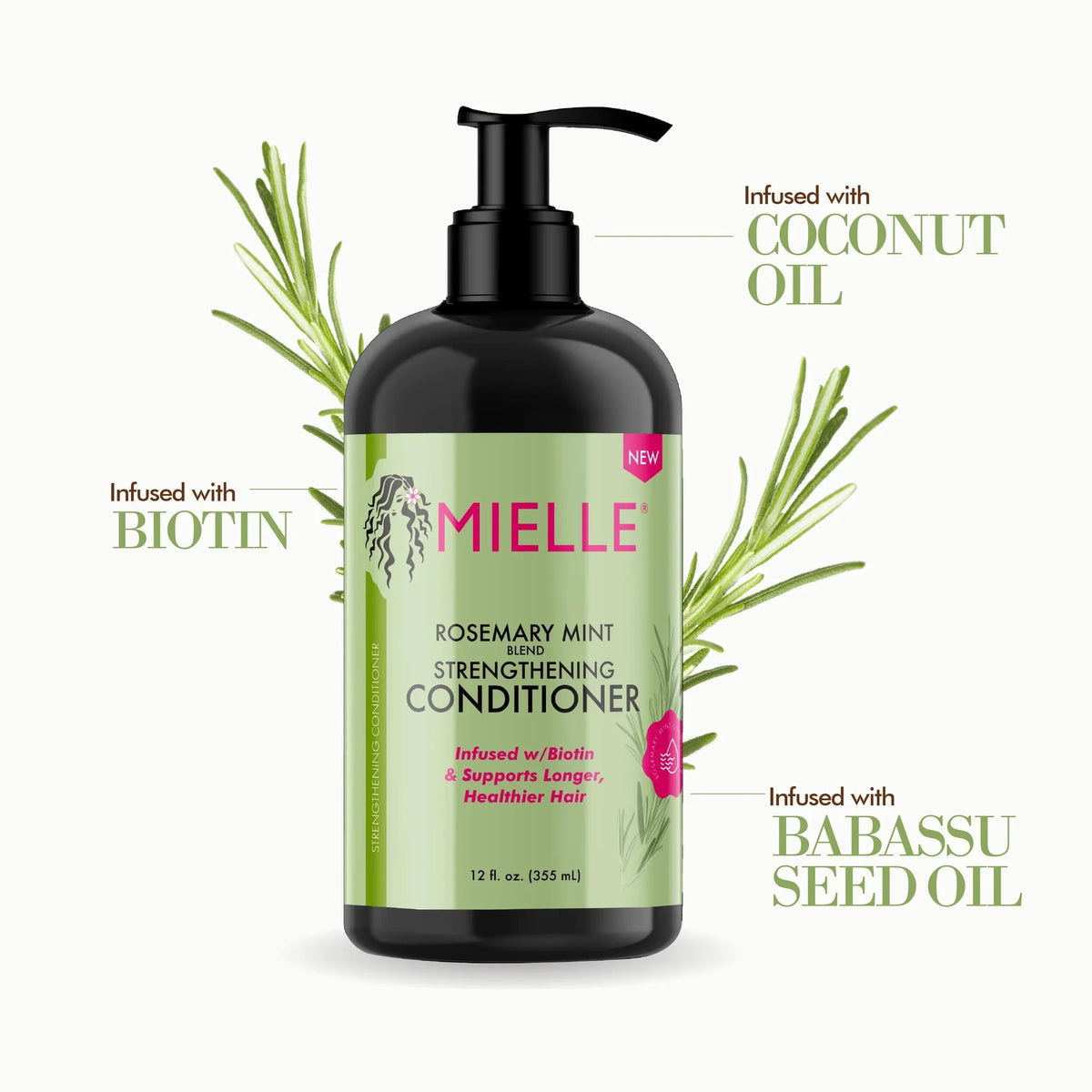 Mielle Rosemary Mint Blend Strengthening Conditioner - 355ml
