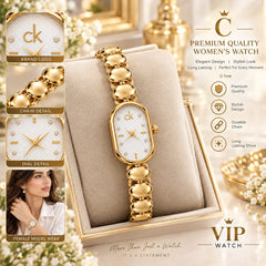 CK Diamond Cut Glass Watch With Box
