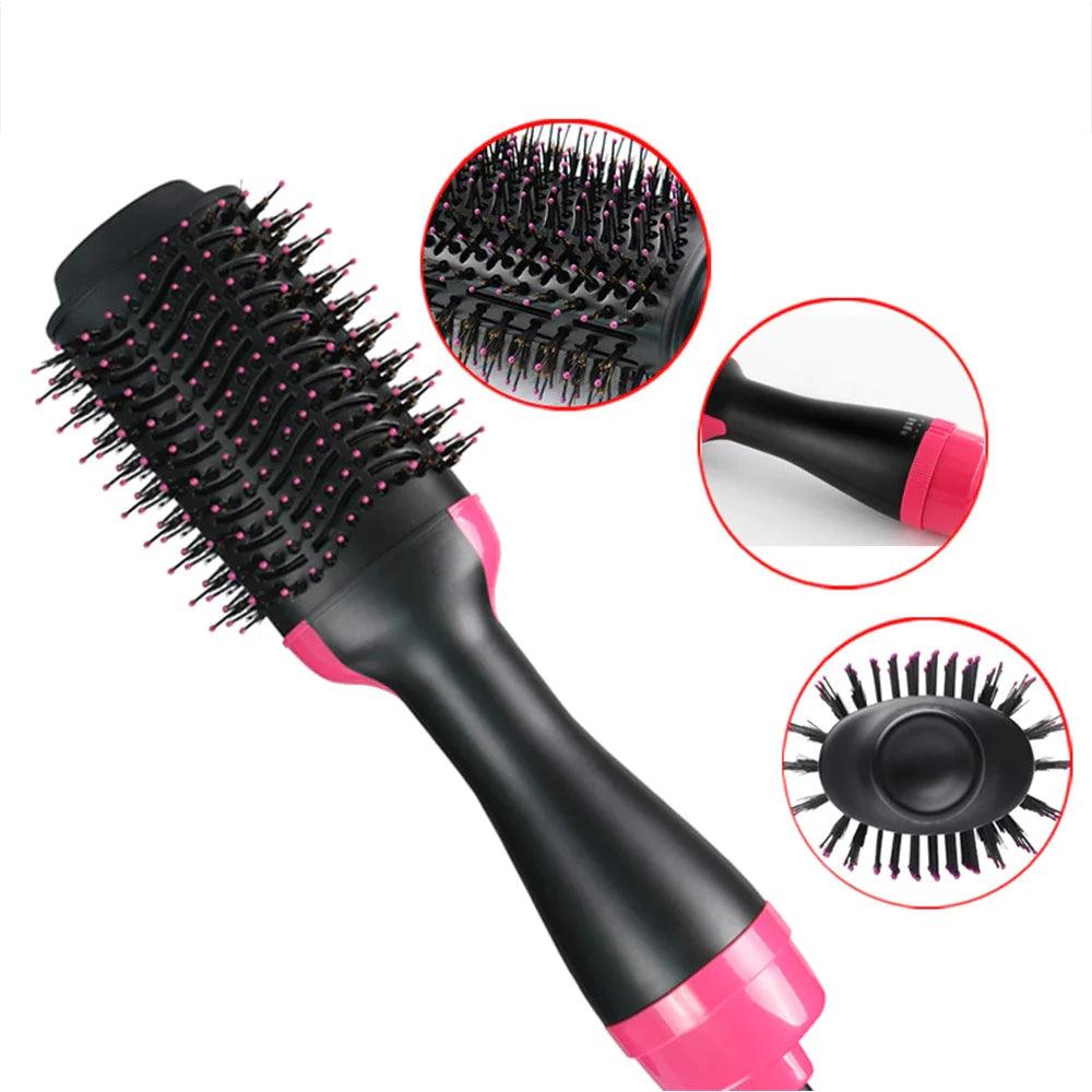 One Step Hot Air Brush - Dryer + Straightener