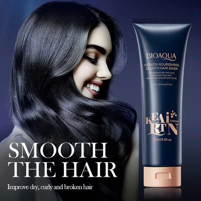 Bioaqua Keratin Nourishing Smooth Hair Mask  - 500g
