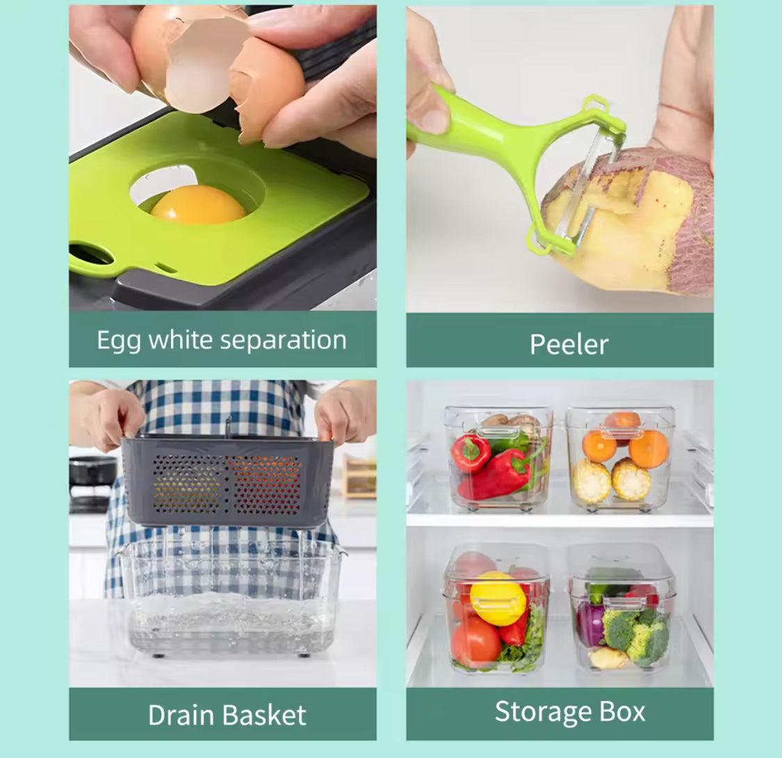22 in 1 Multifunction Vegetable Chopper Fruit Slicer Mandoline Slicer Cutter