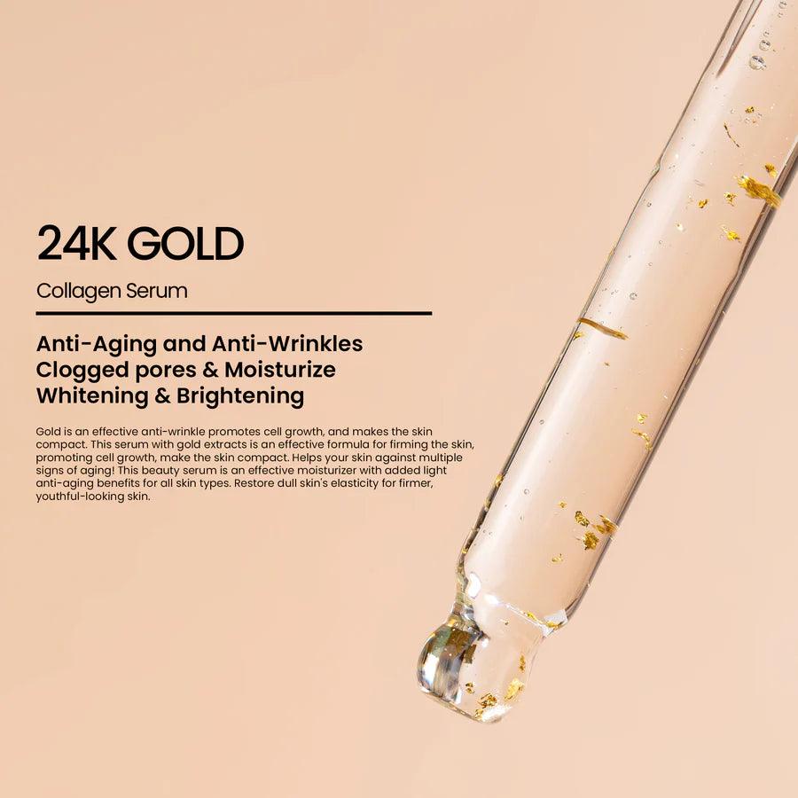 24K Gold Rivaj Anti-Aging Wrinkle Care Serum - 30ml