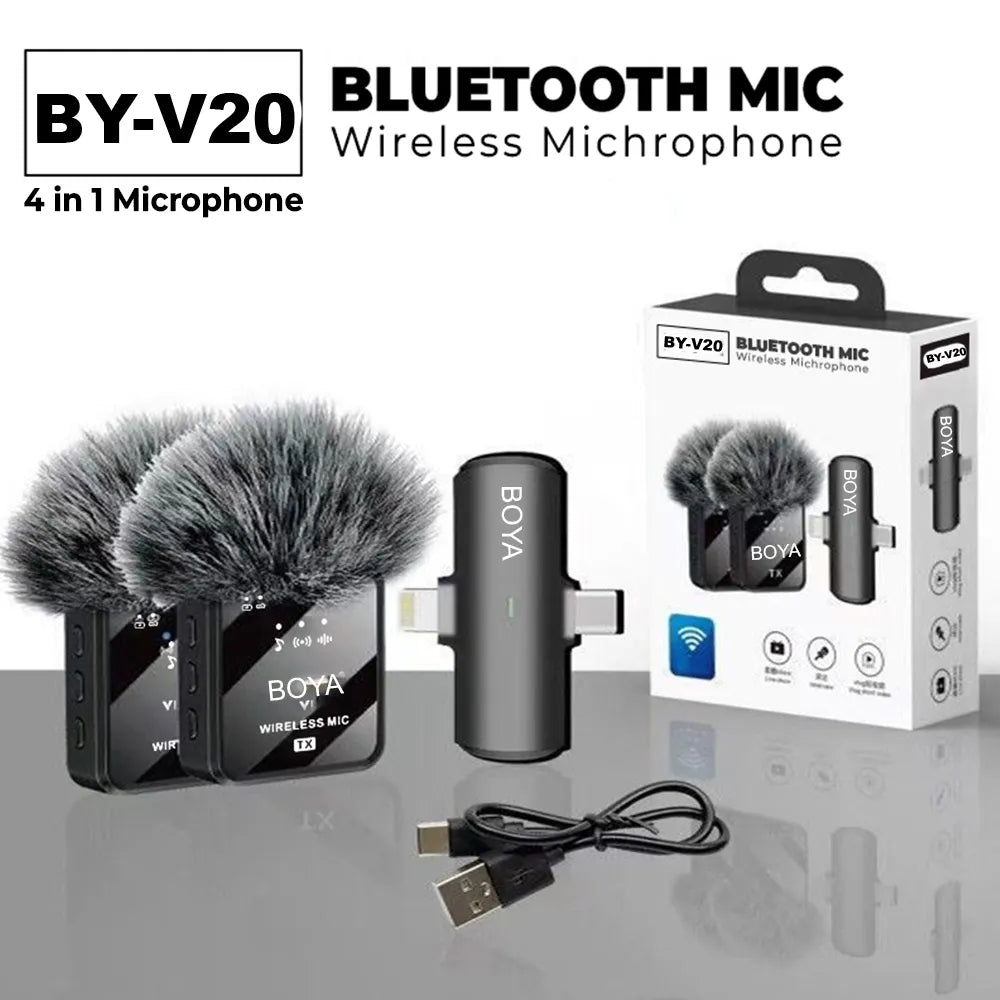 Boya BY-V20 (Dual Type C ) Ultracompact 2.4GHz Wireless Microphone System