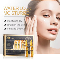 Sadoer 7Pcs Repair Tender Skin 24k Gold Ampoule Face Serum
