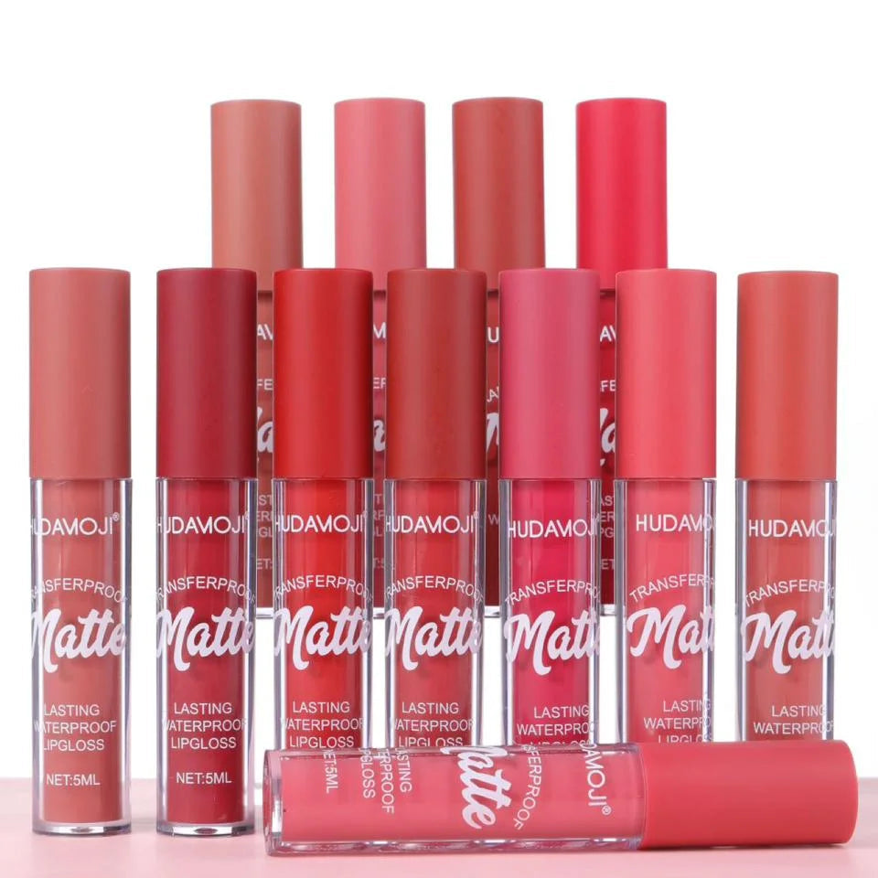 Hudamoji Matte Transferproof Waterproof Lip Gloss