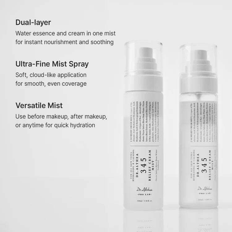 Dr. Althea, 345 Relief Cream Mist, For All Skin Types - 60ml