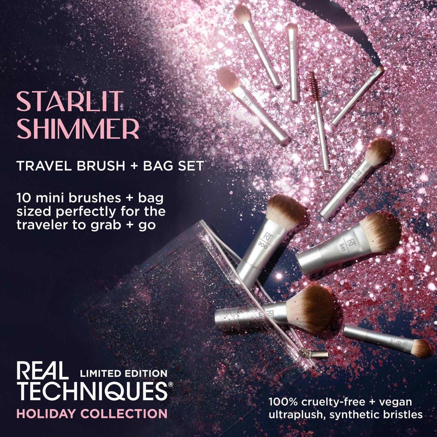 Real Techniques Starlit Shimmer Brush Set - 11 Pcs