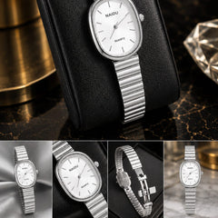 Premium Naidu Ladies Watch – Stainless Steel Chain, Quartz Movement & Special Lock