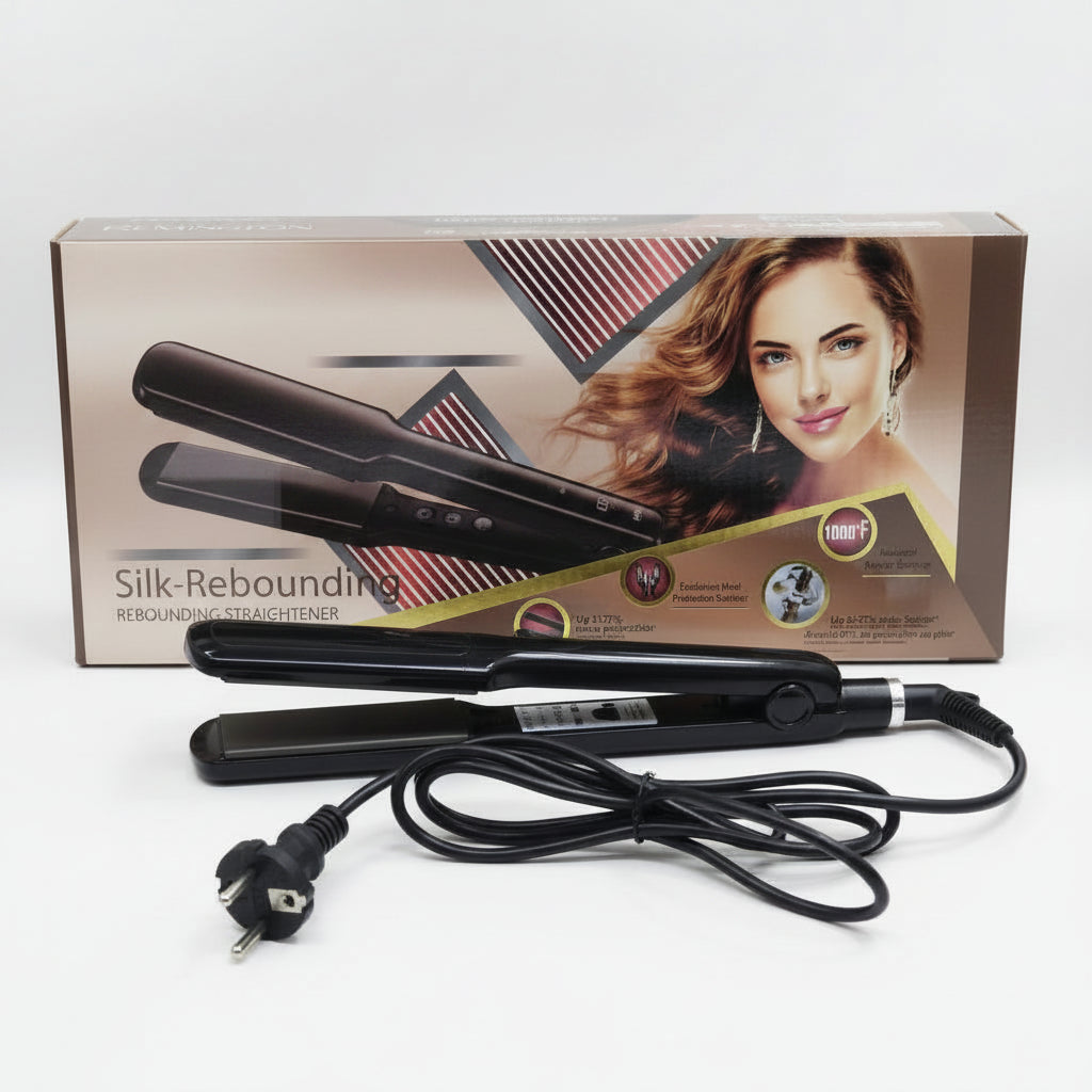 Silk-Rebounding Hair Straightener – Model FR-4007