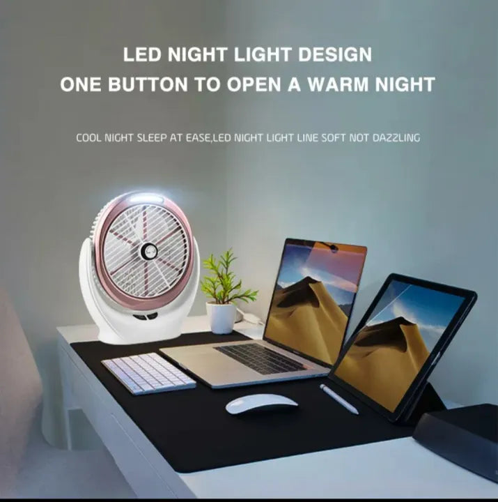 Dekstop Fan with Cob Light /Desk Fan