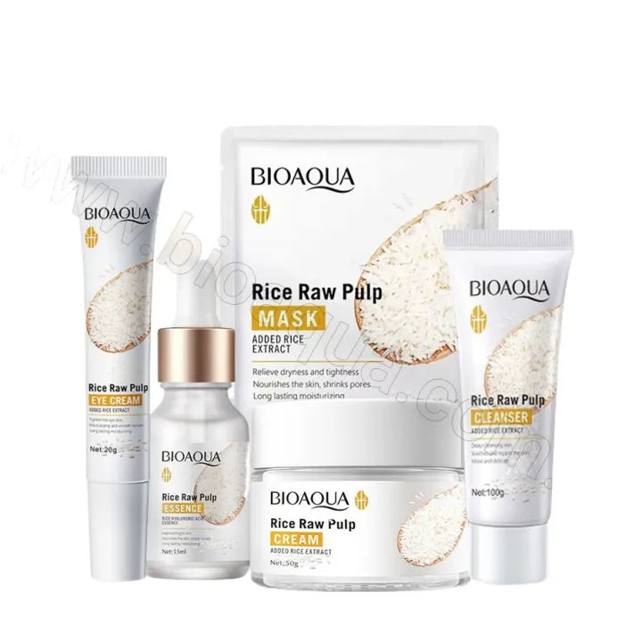 BIOAQUA Pack of 5 Rice Glow & Glowing Skincare Series