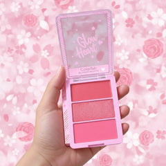 Colorfish Glow Heart 3 in 1 Blusher Palette