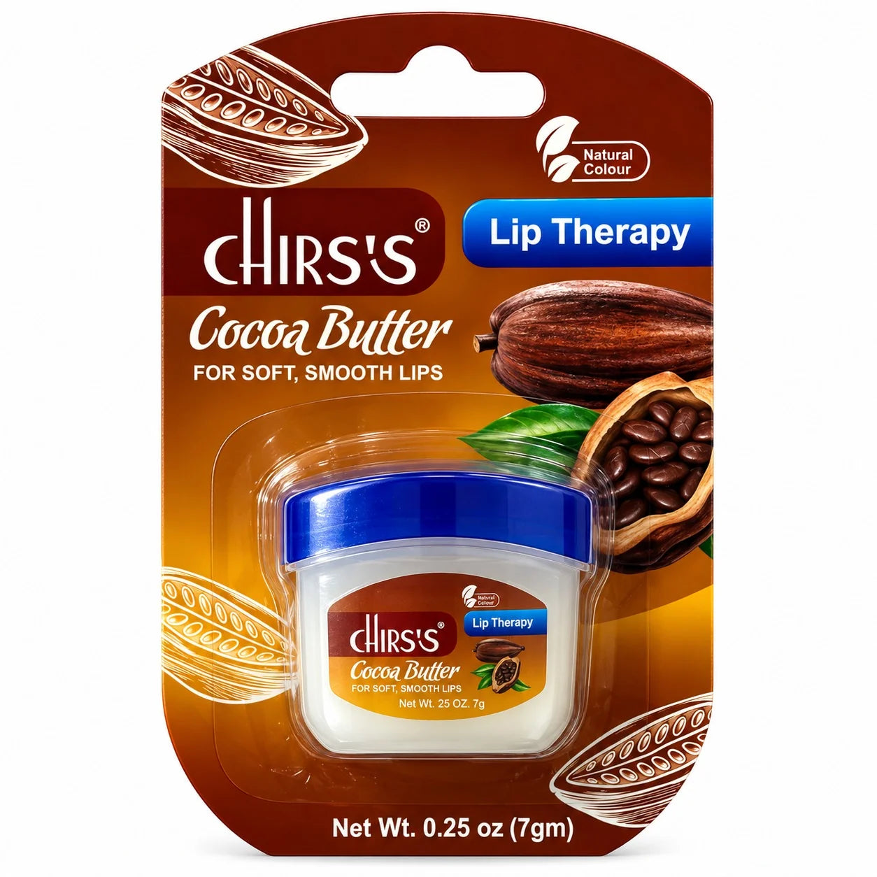 CHIRS'S Cocoa Butter Lip Therapy Lip Balm – 7g