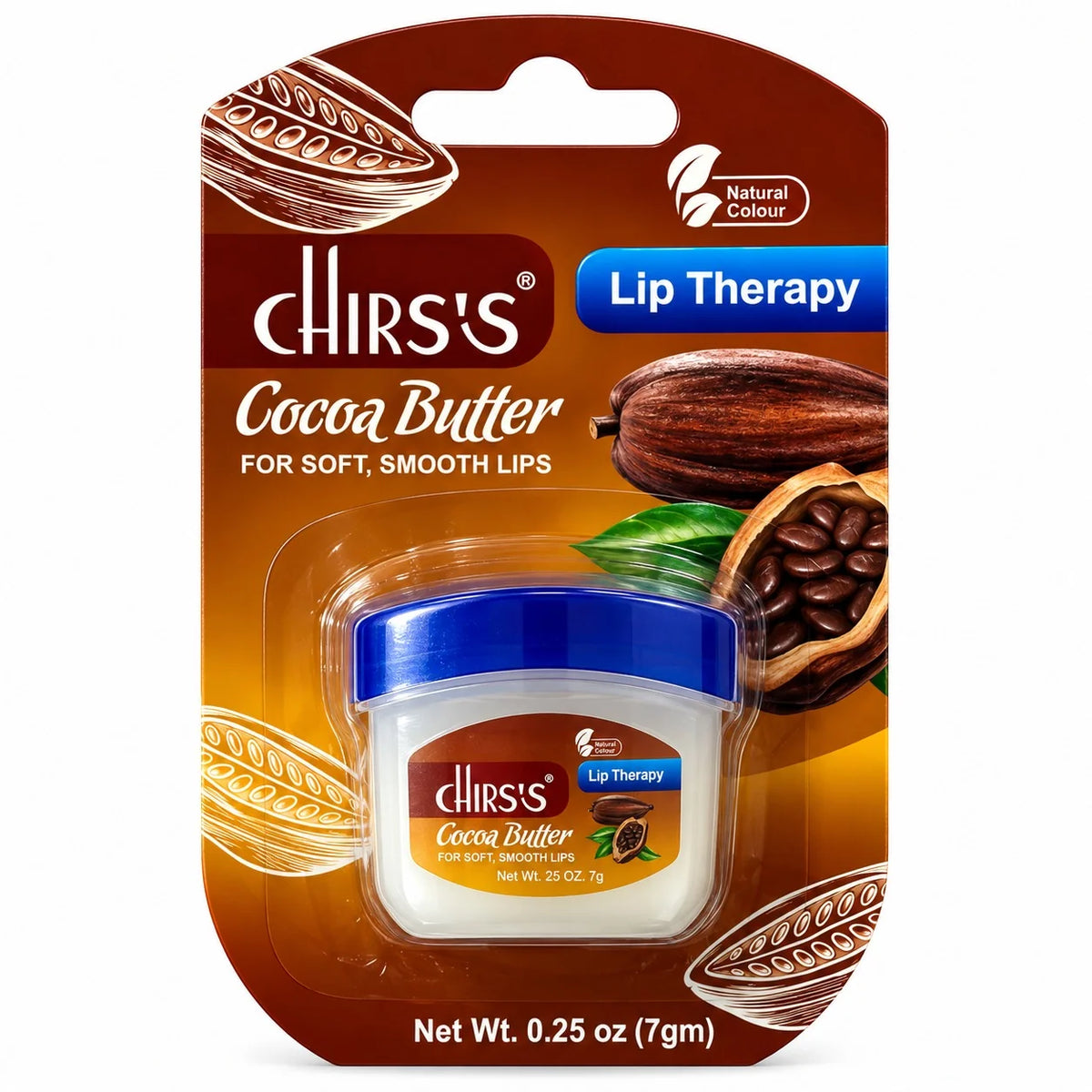 CHIRS'S Cocoa Butter Lip Therapy Lip Balm – 7g