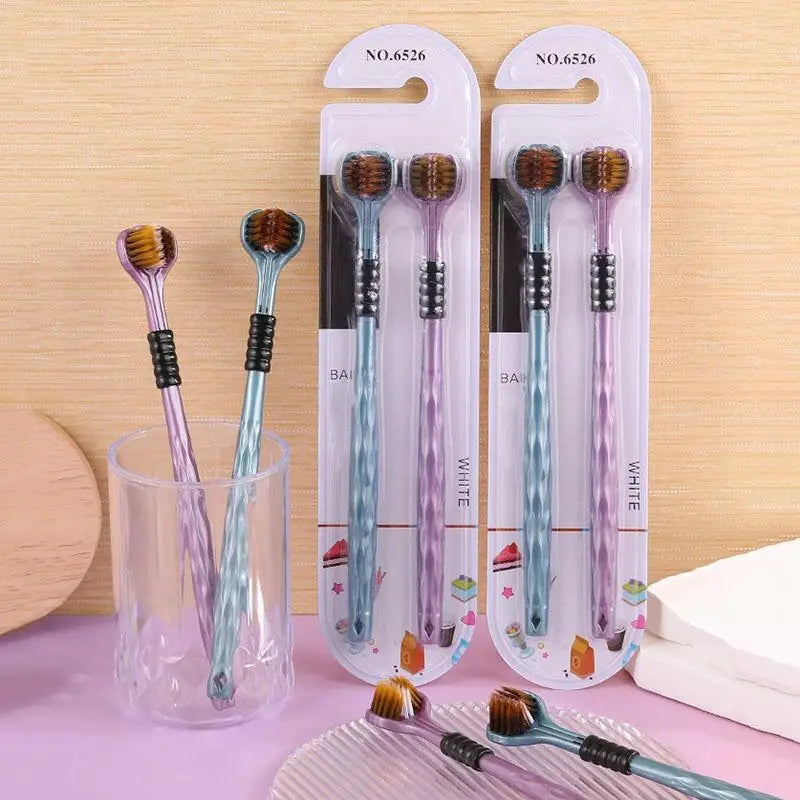 Three Side Toothbrush Pack of 2