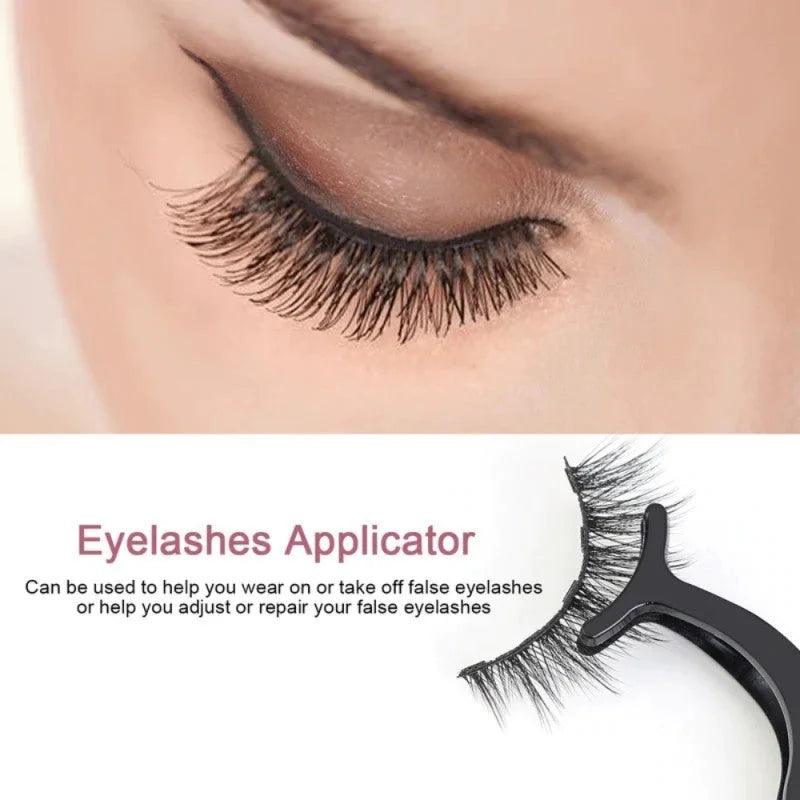 Magnetic Eyelash With Magnetic Liquid Eyeliner & Tweezer