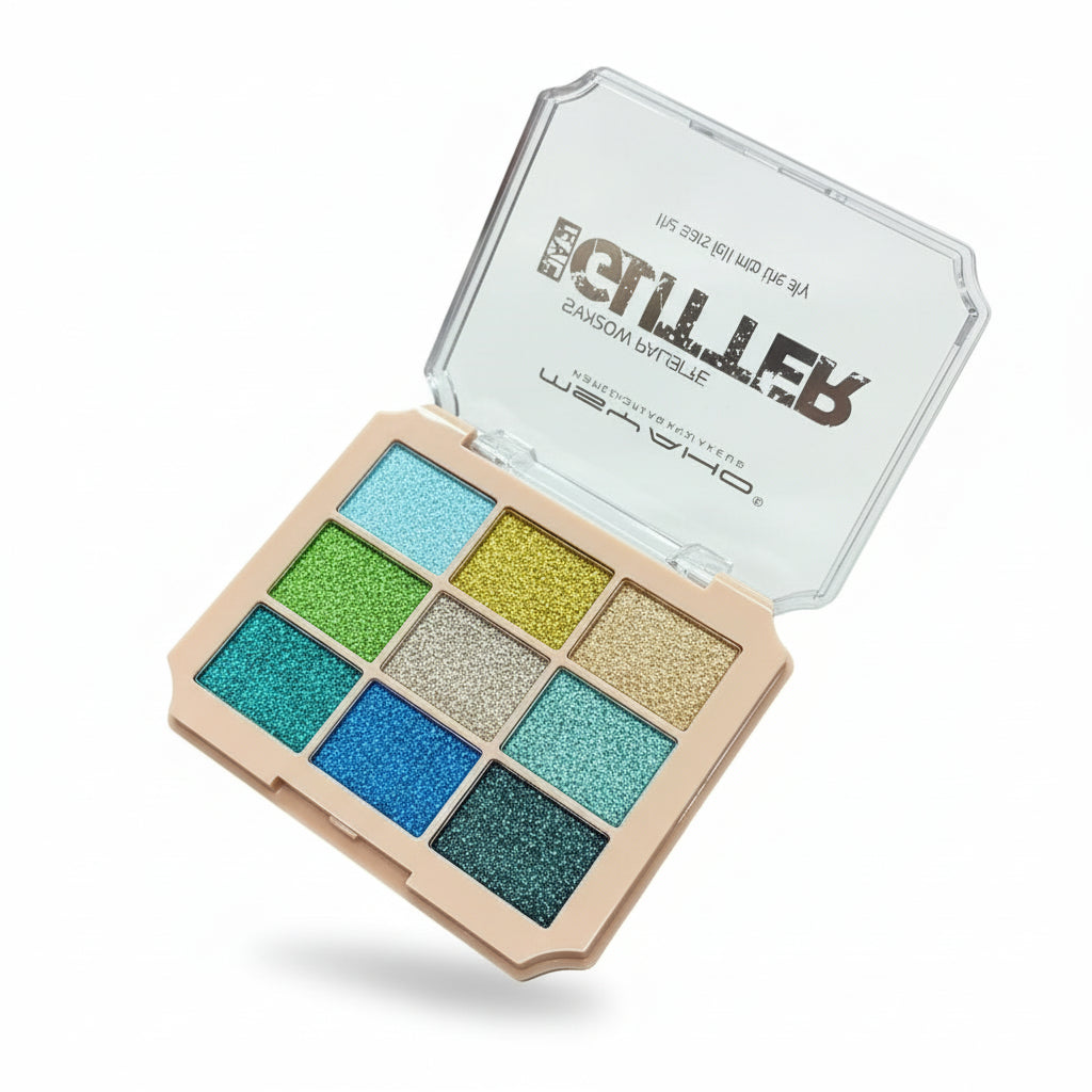 Msyaho Glitter Eyeshadow Palette - 9 Colors