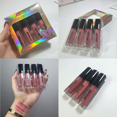 KS-One 4Pcs Nude Lip Gloss Set