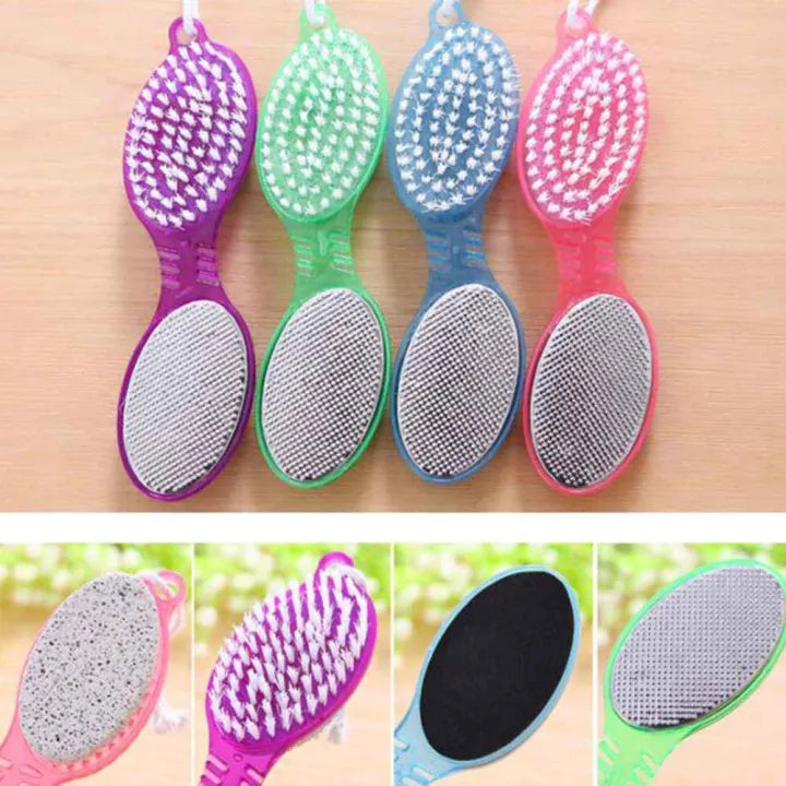 4 In 1 Foot Scrubber With Pedicure And Manicure Callus remover
