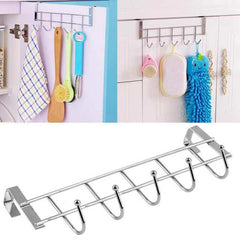 Stainless Steel 5-Hook Kitchen Cabinet Door Hook